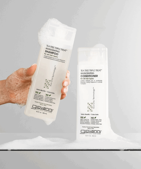 Acondicionador revitalizante y calmante Giovanni Eco Chic Tea Tree 250ml