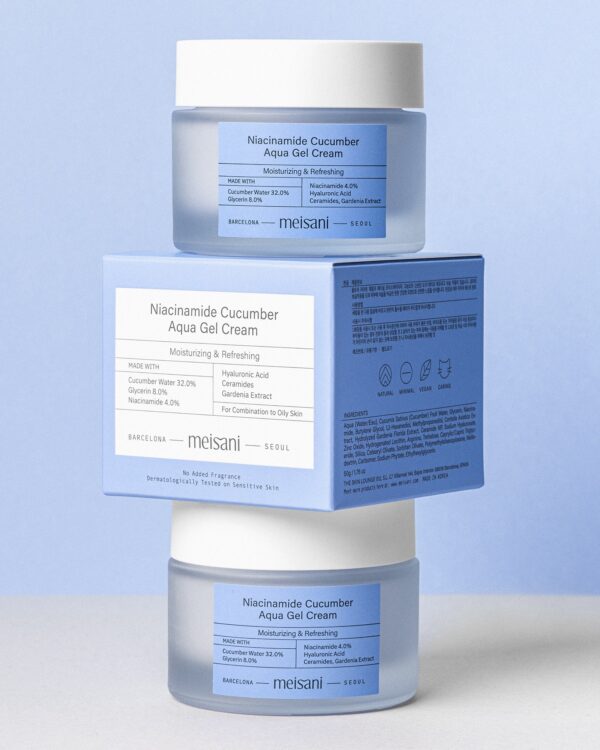 8437016160145_8 Crema hidratante con 4% niacinamida y extracto de pepino Meisani 50ml