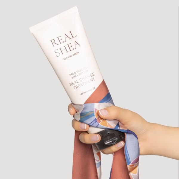 Tratamiento nutritivo con manteca de karité para cabello dañado Rated Green Real Shea 240ml