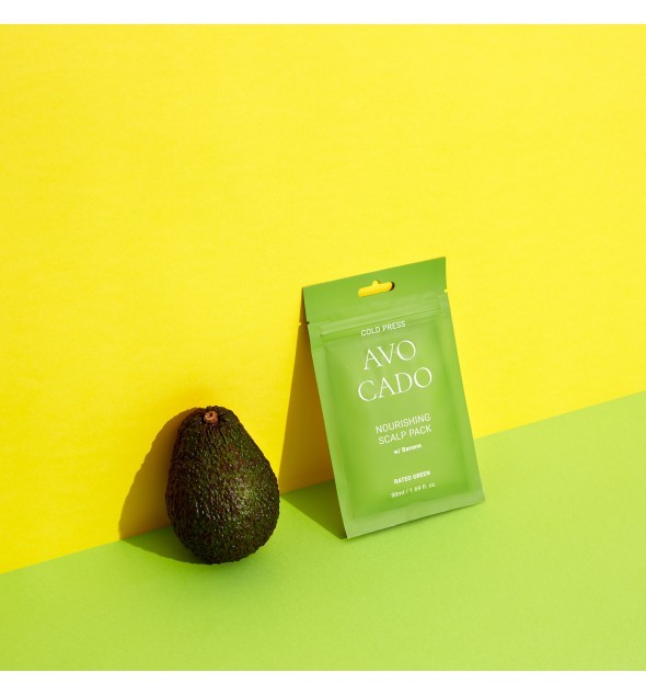 Tratamiento nutritivo cu avocado organic pentru cabello deteriorado Rated Green Cold Press Avocado Nourishing 50ml