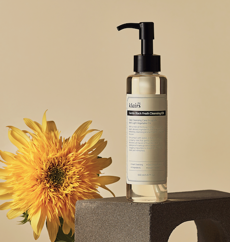 Aceite de limpieza suave para piel mixta y grasa dear, Klairs Gentle Black Fresh Cleansing Oil 150ml