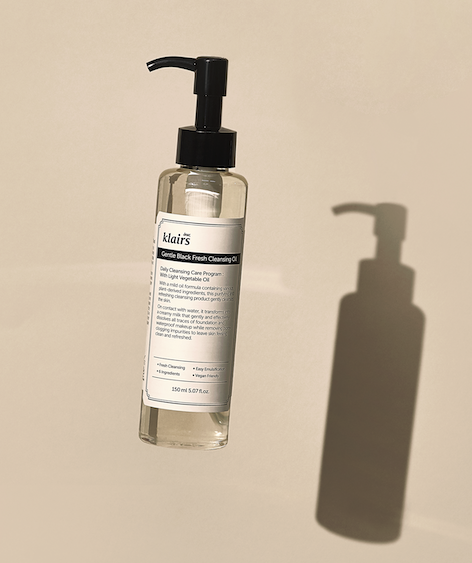 Aceite de limpieza suave para piel mixta y grasa dear, Klairs Gentle Black Fresh Cleansing Oil 150ml