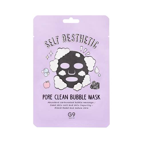 Masca purificatoare tip servetel G9 Skin Pore Clean Bubble Mask 23ml