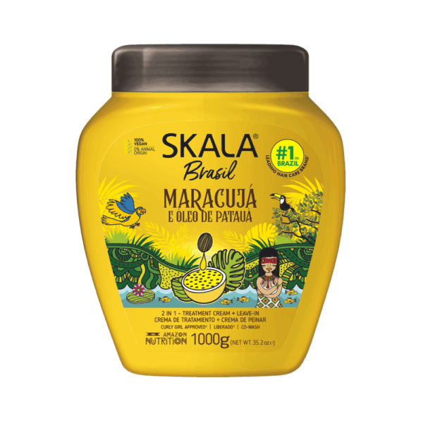 Tratamiento nutritivo sin enjuague con maracuyá y aceite de patua Skala 1000g Maracuja e Oleo de Pataua